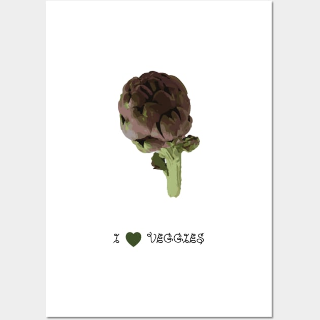 Artichoke - I love veggies Wall Art by PrintablesPassions